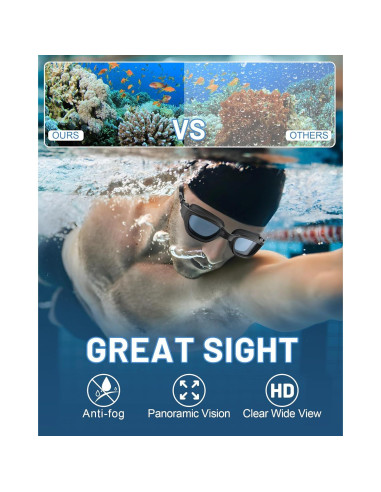 Gafas de natación polarizadas Zeligerstar unisex anti-UV