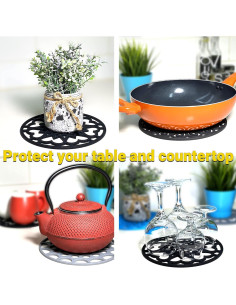 Set de 3 Tapetes de Silicona Antideslizantes SEGGAONE Beige 2