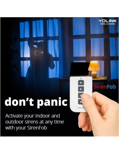 Fob Inteligente YoLink SirenFob Control de Sirena 402m