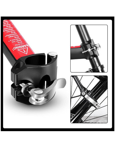 Portaequipajes de Bicicleta CooFel Ajustable 30kg Negro