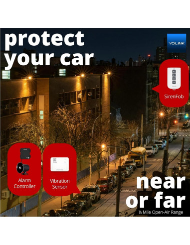 Fob Inteligente YoLink SirenFob Control de Sirena 402m