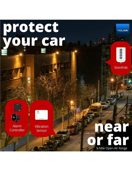 Fob Inteligente YoLink SirenFob Control de Sirena 402m