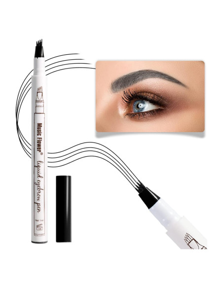 Lápiz de Cejas Music Flower Negro 04 a Prueba de Agua