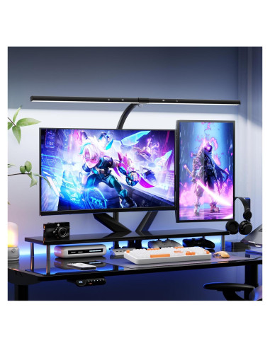 Lámpara de Escritorio LED Deeloop 80cm 24W Ajustable con Abrazadera