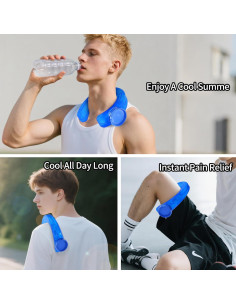 Tubo de Enfriamiento para el Cuello Yokulamo - Negro, Reutilizable 2