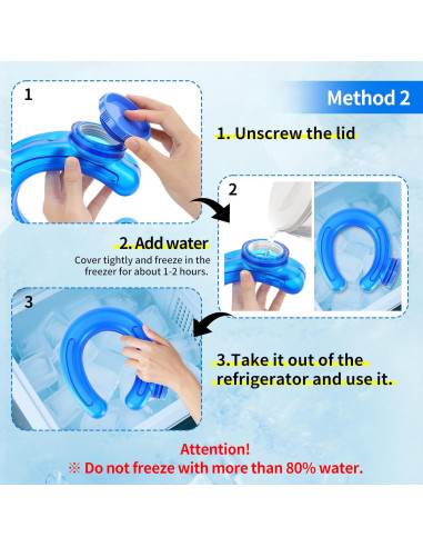 Tubo de Enfriamiento para el Cuello Yokulamo - Negro, Reutilizable