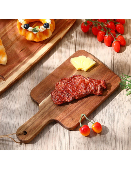 Tablas de Cortar de Madera de Acacia Geetery 16 Pcs 30x15 cm