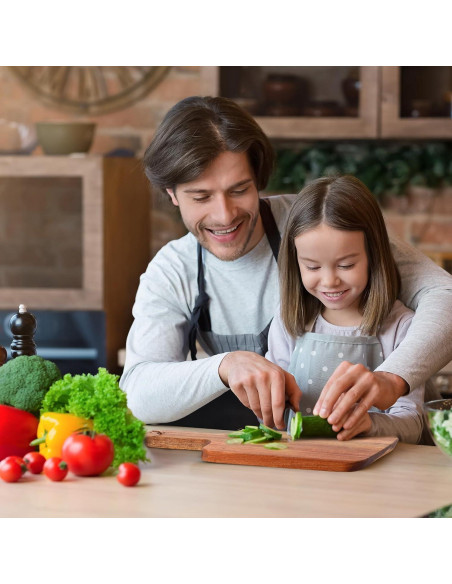 Tablas de Cortar de Madera de Acacia Geetery 16 Pcs 30x15 cm