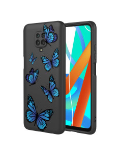 Funda TPU Mariposa Negra para Xiaomi Redmi Note 9 Pro Max