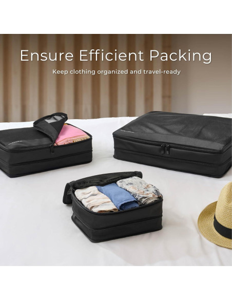 Conjunto de Cubos de Compresión Briggs & Riley - 3 Piezas Negro Conjunto de Cubos de Compresión Briggs & Riley - 3 Piezas Negro