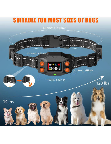 Sistema de Cerca Inalámbrica GPS para Perros Chwwen F830, 21-914m