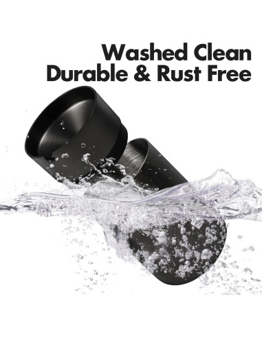 Cenicero de Acero Inoxidable JOCHA a Prueba de Olores 2 PACK