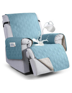 Funda de Sillón Reclinable VANSOFY 100% Impermeable 55cm Azul