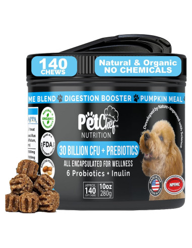 Probioticos Caninos Pet Chef - Salud Digestiva y Bienestar