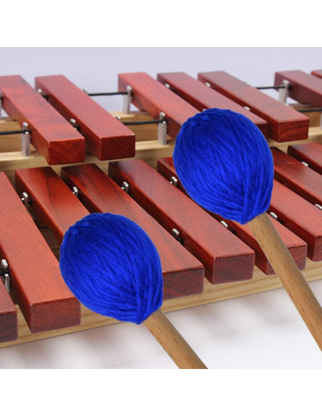 Mallets de Marimba Yolyoo de Hilo Duro Medio con Mango de Arce