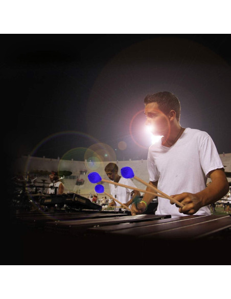 Mallets de Marimba Yolyoo de Hilo Duro Medio con Mango de Arce