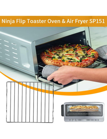 Rejilla para Freidora de Aire Ninja SP151 34.3x29.9 cm Acero Inoxidable