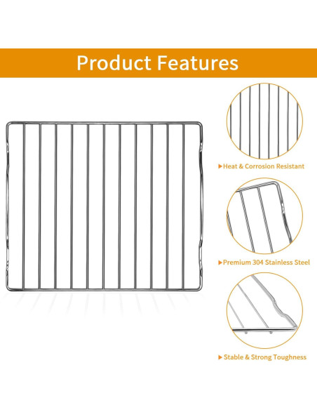 Rejilla para Freidora de Aire Ninja SP151 34.3x29.9 cm Acero Inoxidable