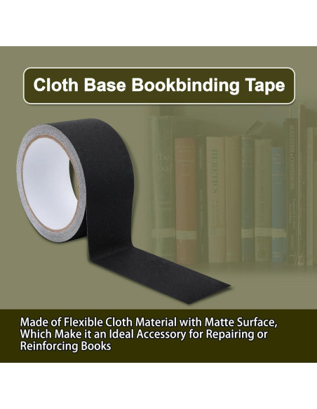 Cinta de Reparación de Encuadernación de Tela SICCOMA 10.06m Negra