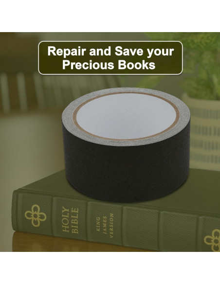 Cinta de Reparación de Encuadernación de Tela SICCOMA 10.06m Negra