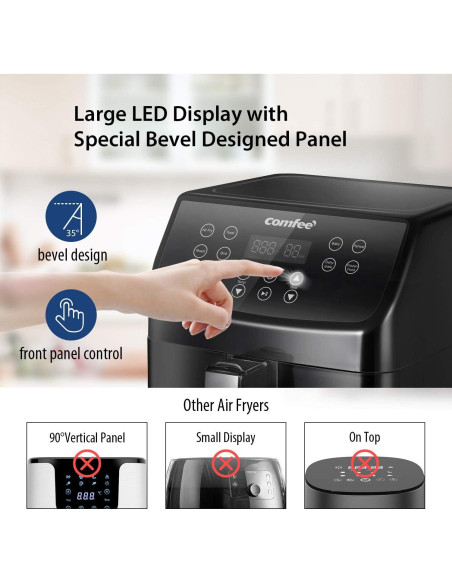 Freidora de Aire Digital COMFEE' 5.8Qt 1700W 8 Funciones Freidora de Aire Digital COMFEE' 5.8Qt 1700W 8 Funciones