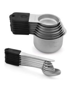 Juego de Tazas Medidoras Magnéticas WARMHEART 7 Piezas Acero Inoxidable