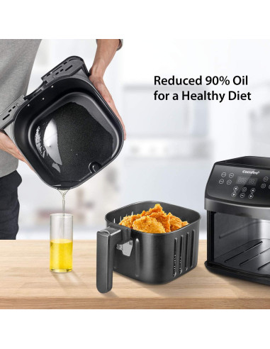 Freidora de Aire Digital COMFEE' 5.8Qt 1700W 8 Funciones