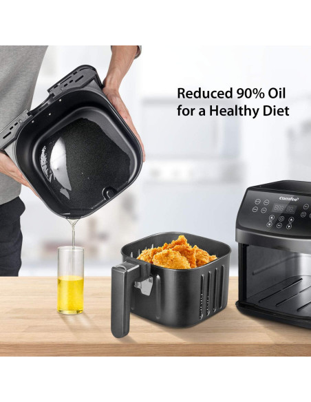 Freidora de Aire Digital COMFEE' 5.8Qt 1700W 8 Funciones Freidora de Aire Digital COMFEE' 5.8Qt 1700W 8 Funciones