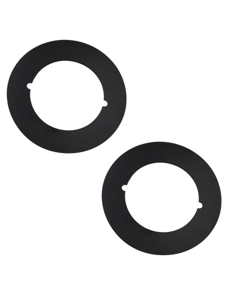 Placa de Cicatriz Rsoise 54 mm Interior 89 mm Exterior Negro 2 Pcs
