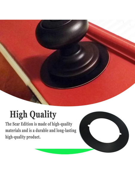 Placa de Cicatriz Rsoise 54 mm Interior 89 mm Exterior Negro 2 Pcs