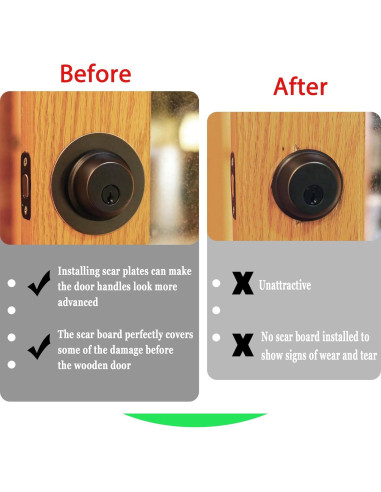 Placa de Cicatriz Rsoise 54 mm Interior 89 mm Exterior Negro 2 Pcs