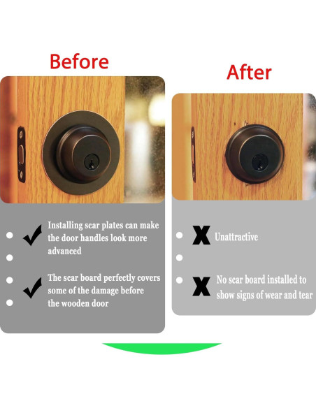 Placa de Cicatriz Rsoise 54 mm Interior 89 mm Exterior Negro 2 Pcs