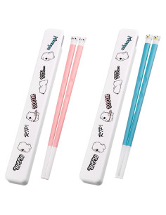 Palillos Portátiles Reutilizables Darunfa 19.8 cm 2 Pares Silicona