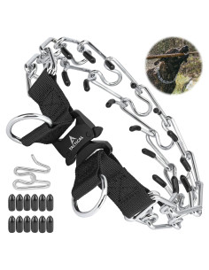 Collar de Entrenamiento DEYACE Ajustable Acero Inoxidable Negro S