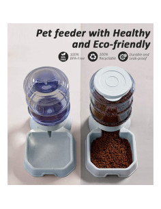 Dispensador Automático de Comida y Agua Ciconira 3.8L 2