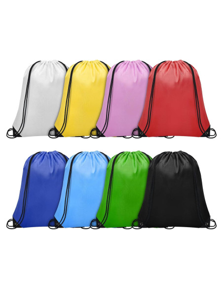 8 Bolsas de Cierre de Cordón Grneric para Gimnasio y Viaje