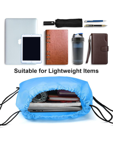 8 Bolsas de Cierre de Cordón Grneric para Gimnasio y Viaje