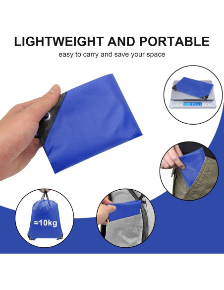 8 Bolsas de Cierre de Cordón Grneric para Gimnasio y Viaje