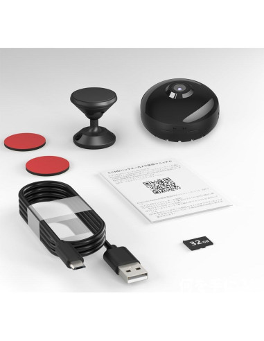 Cámara de Seguridad Mini WiFi 4K Genérico con Visión Nocturna