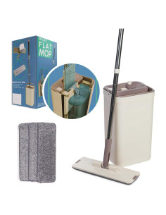 Trapeador Plano Micro JFB Home Products con 3 Almohadillas Reutilizables
