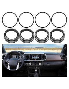 Cubiertas de Perillas de AC y Anillos de Ventilación Toyota Tacoma 2016-2023