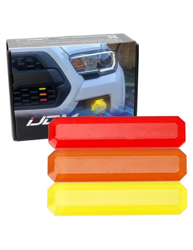 Insignia de Parrilla Retro iJDMTOY 3 Colores para Toyota Tacoma 2016-23