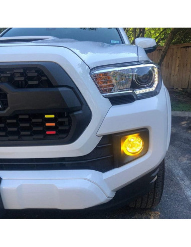 Insignia de Parrilla Retro iJDMTOY 3 Colores para Toyota Tacoma 2016-23