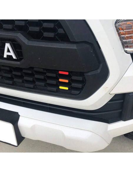 Insignia de Parrilla Retro iJDMTOY 3 Colores para Toyota Tacoma 2016-23