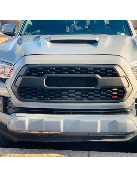 Insignia de Parrilla Retro iJDMTOY 3 Colores para Toyota Tacoma 2016-23