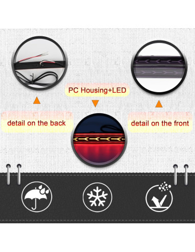 Kit de luces traseras LED ahumadas para Toyota Corolla 2019-2025