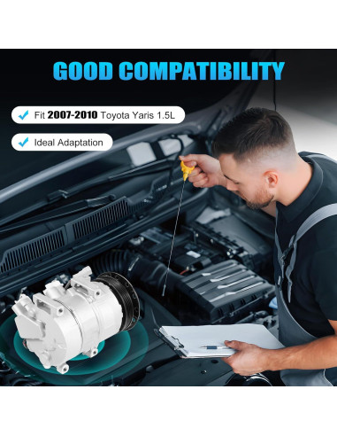 Compresor de A/C Toyota Yaris 1.5L 2007-2010 ANE