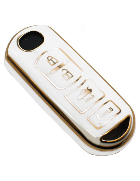 Cubierta de llavero FEYOUN para Mazda y Toyota 4 botones TPU