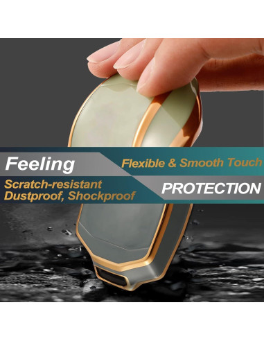 Cubierta de llavero FEYOUN para Mazda y Toyota 4 botones TPU