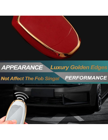 Cubierta de llavero FEYOUN para Mazda y Toyota 4 botones TPU